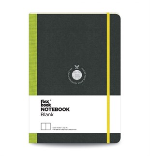 Flex Book 02 Esnek Notebook 17x24 Açık Yeşil Şerit Çizgisiz 192 Sayfa 85gr