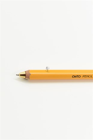 Ohto Pencil Ball 1.0 Wooden Serisi BP-680E-YL Sarı Tükenmez Kalem